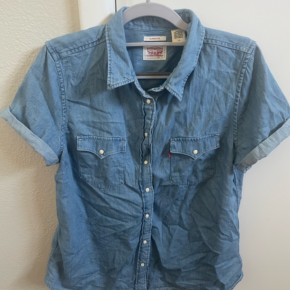 Levi's Classic Blue Button-Up Shirt